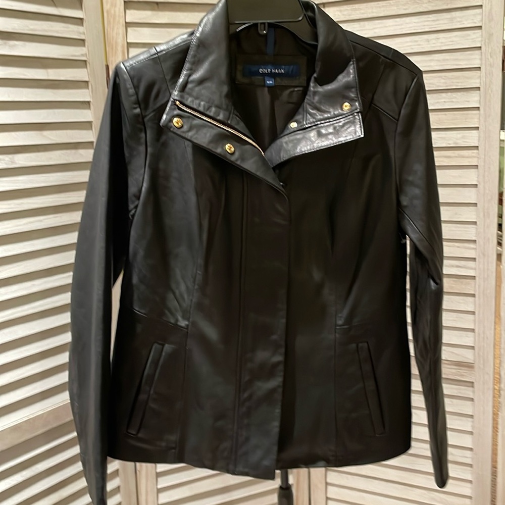 Cole Haan lamb skin jacket size M